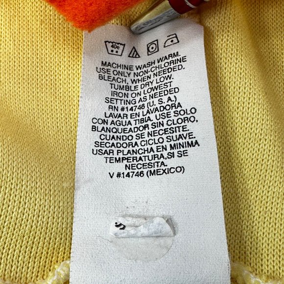 Simply Basics Baby Size 6-9 Month Duck One Piece Sleeper Yellow Preowned - Picture 6 of 15